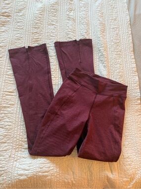lululemon High-Rise Leggings Flare Split Leg in Deep Plum